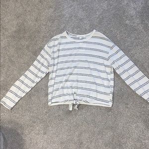 NWT gray and white sweater